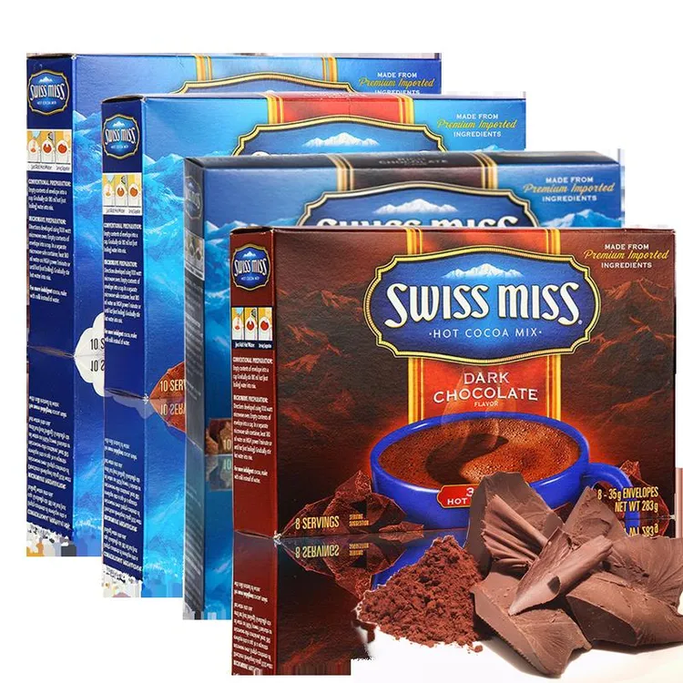 Swissmiss瑞士小姐美怡可棉花糖浓情黑巧克力可可冲饮粉热朱古力
