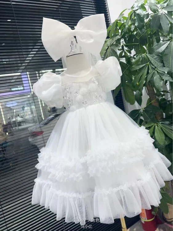 礼服公主裙夏季童装连衣裙女童A字裙蓬蓬裙千金风蓬蓬纱