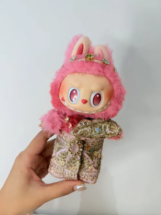 （不含娃）新款泰服四件套：17cm拉布布搪胶BJD公仔娃衣外套着替换装