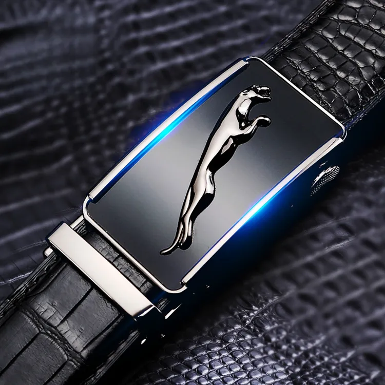 2026新款皮带男士真皮奢侈品大牌百搭潮流鳄鱼皮自动扣商务腰带