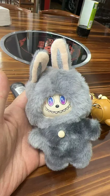 毛绒啦布布变脸公仔书包挂件钥匙扣创意按压变脸卡通玩偶玩具礼物