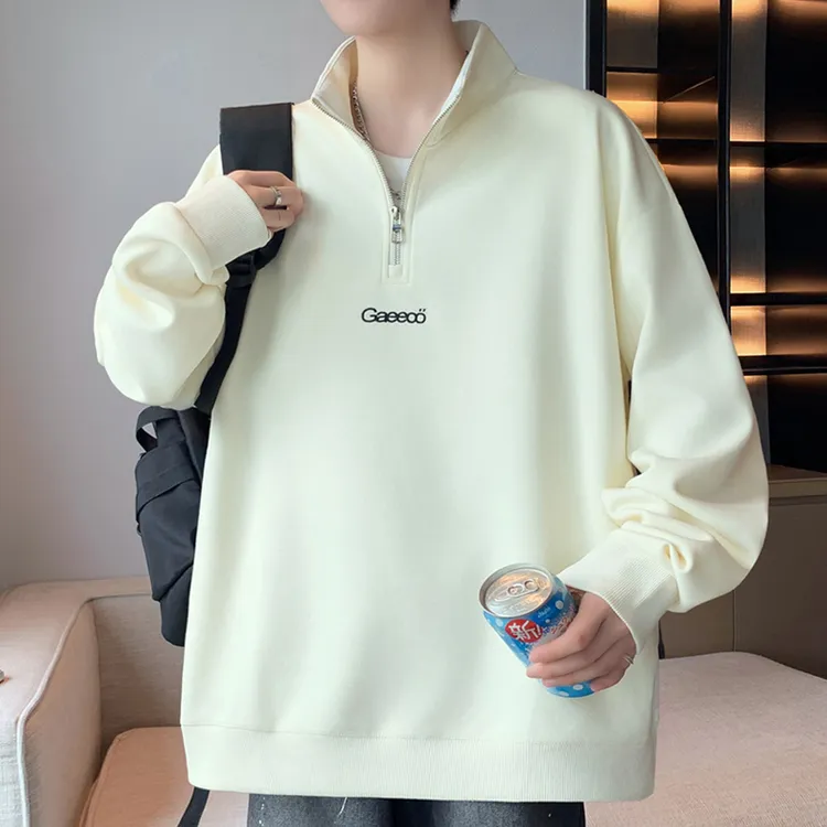 稻草人男长袖秋季港风男士秋季印花卫衣宽松潮流秋冬休《专柜品质》