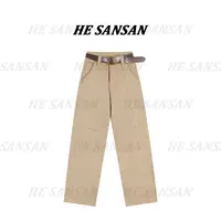 【SANSAN】轻奢高腰气质百搭显瘦时尚纯色牛仔裤DY-3738