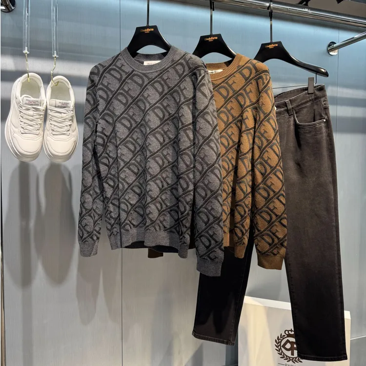 DIKALO FERRE/迪卡里奥 费雷DF3MY251男士新款妞英格兰长袖羊毛衫