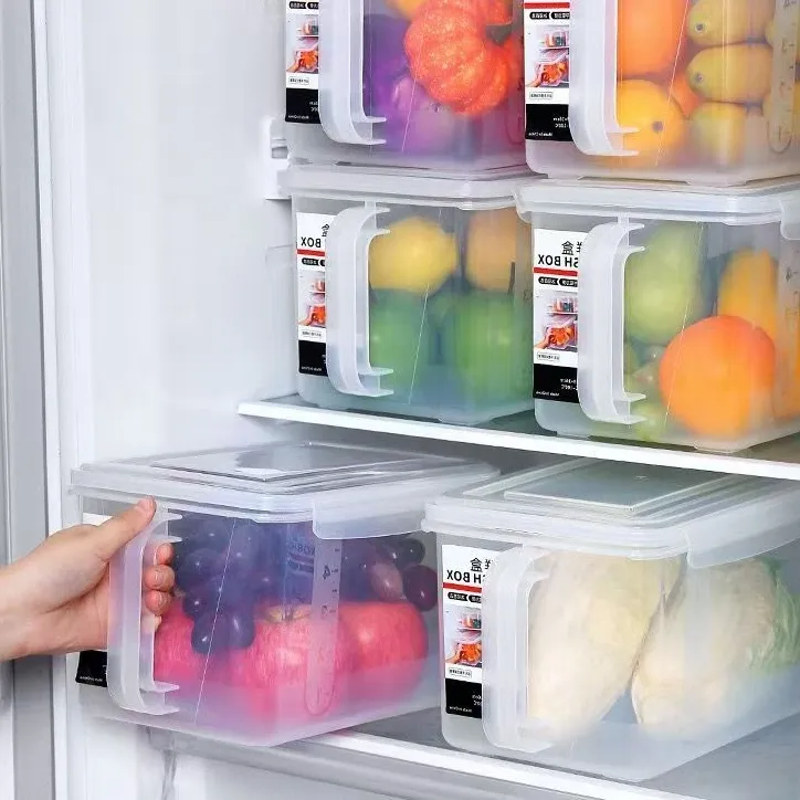 【特厚款升级】冰箱专用收纳盒食品级保鲜盒蔬菜水果密封盒鸡蛋盒