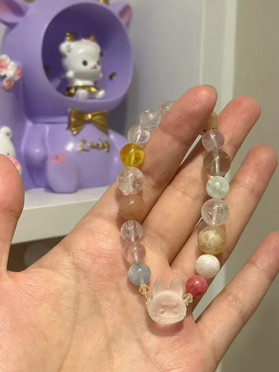 拉布布设计款水晶手链 多宝小众设计款拉布布手串