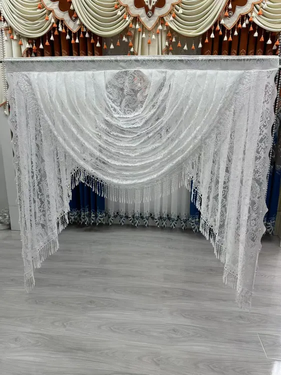 新款法式风格波浪窗帘适用于门窗厨房美观高级