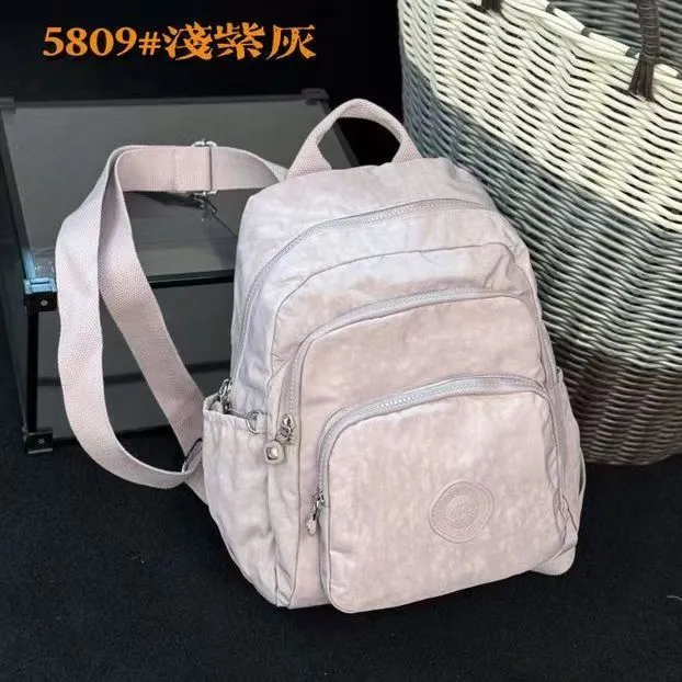 博卜拉链式双肩水洗韩版拉链小清新多功能中学生大学生耐用潮流包