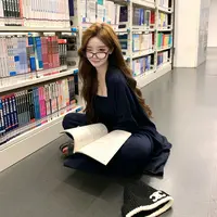 XUAN璇璇【剑桥暮色】温柔感高智知性针织长袖套装LWJ25C3TZ2897