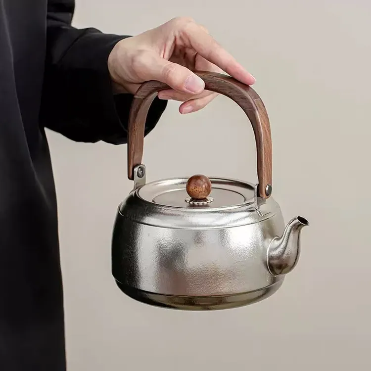 纯钛烧水壶加厚便携户外家用