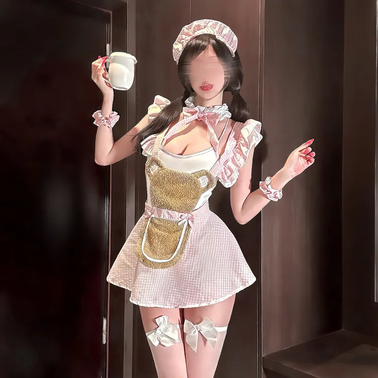 【私.密】小熊来袭纯欲风小熊镂空睡裙