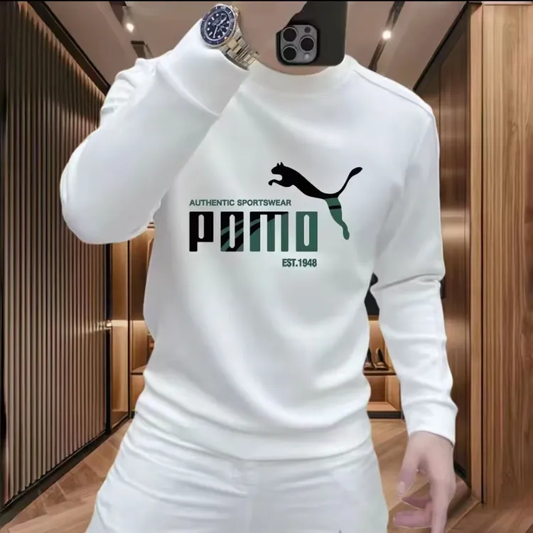 2025秋冬季新款潮牌印花卫衣男士时尚套头圆领长袖休闲百搭上衣潮