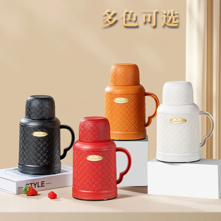 【福呈】菱纹壶超大容量外家用大容量便捷式新款保温壶1000ML户外