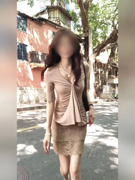 C4509纯欲氛围感V领褶皱收腰上衣T恤春夏季蕾丝半裙包臀裙两件套