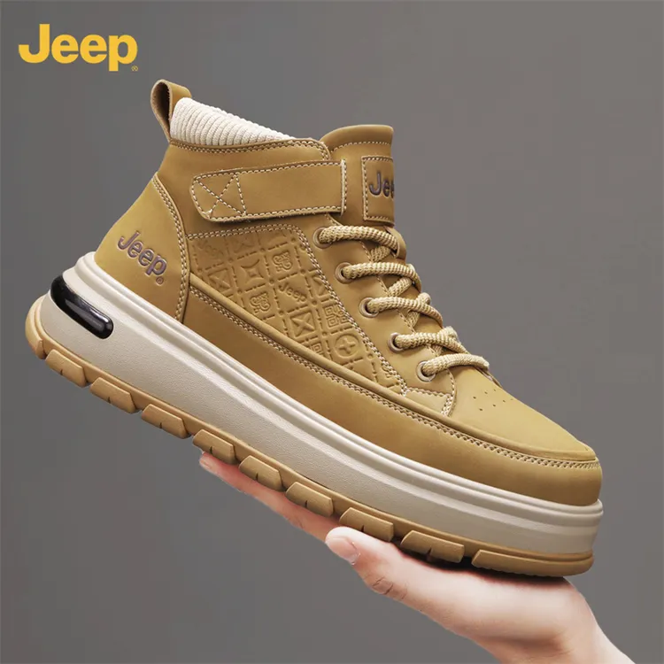 JEEP吉普秋冬男鞋马丁靴高帮板鞋单款男士时尚潮鞋户外开车休闲鞋商品图