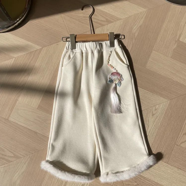 新款女童上新儿童休闲裤2025时尚洋气年服D258158