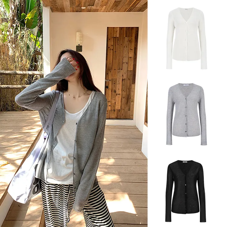 Moses Queen/魔西女王韩系时尚穿搭宽松休闲松弛感女夏季开衫上衣