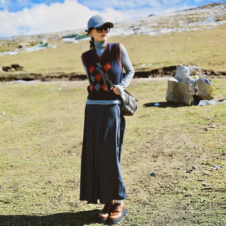 璇之恋·王璇雪国雪炉背心 王璇原创设计