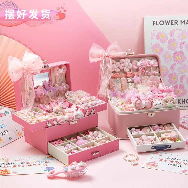 小女孩生日礼物送女儿发饰礼盒仪式感女童生日礼物高级感伴手礼物