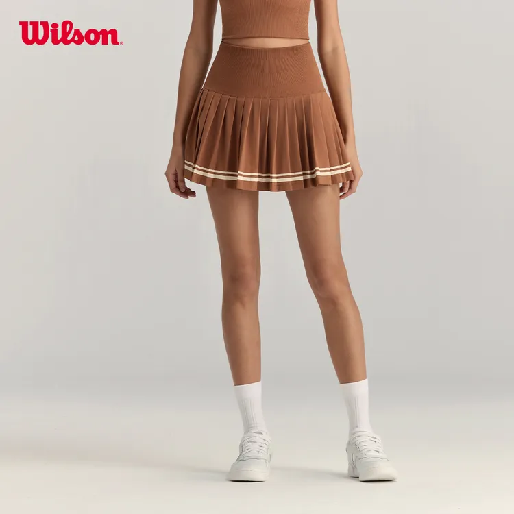 Wilson威尔胜官方流光风女子A字防走光蜜糖网球运动短裙WW00160