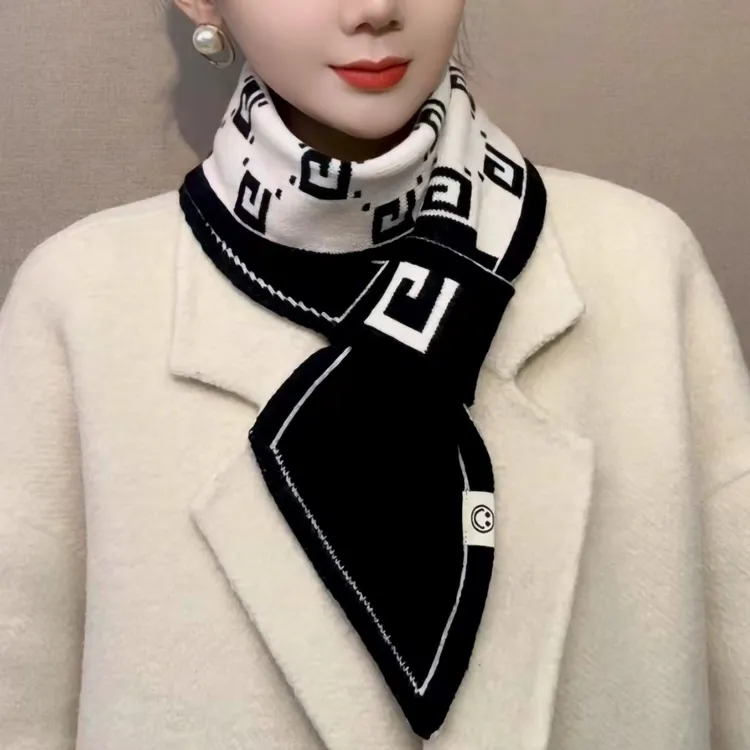 围巾女2025新款秋冬季双面高级感韩版加厚保暖时尚小围巾护颈