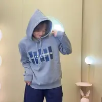 字母印花连帽卫衣女大码秋季新款韩系休闲百搭慵懒风长袖上衣