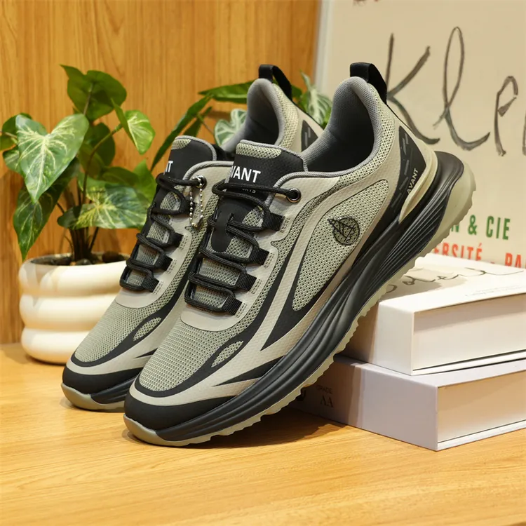 品牌撤柜秋季男士飞织系带运动鞋轻便防滑耐磨软底休闲鞋1W066A