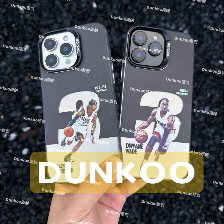 Dunkoo篮球球星手机壳C1适用苹果17ProMax华为P80小米17三星OPPO