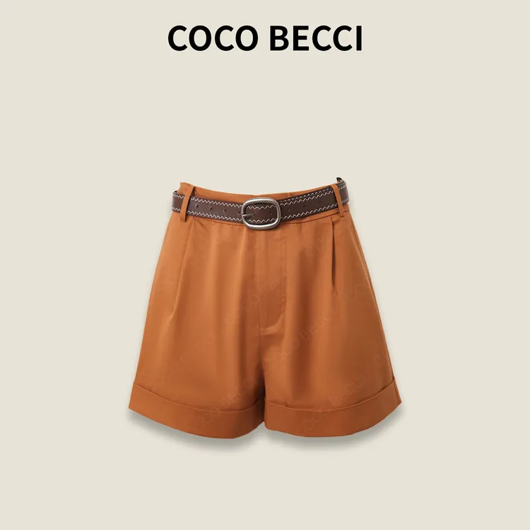 COCO BECCI【南瓜裤】莱赛尔棉混纺遮胯显瘦时尚短裤女CFXYB366002