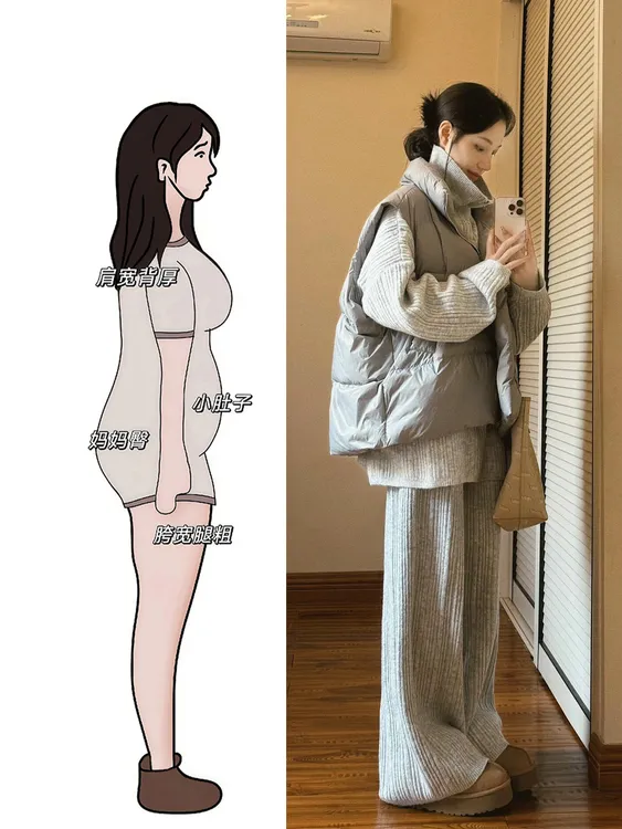 秋冬穿搭一整套女韩系高级感马甲外套针织衫阔腿裤子巨好看的套装