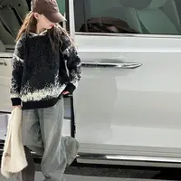 【Maila童装】女童韩版渐变连帽加厚毛衣时髦秋冬男女童套头针织衫