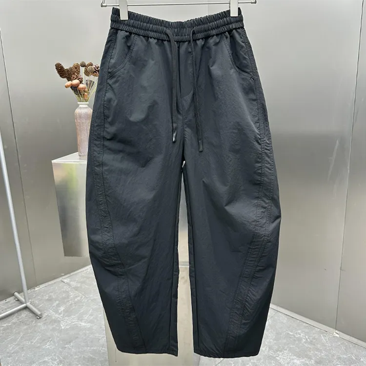 胖先生300斤超大码新薄男款休闲裤宽松直筒休闲百搭弯刀裤阔腿裤