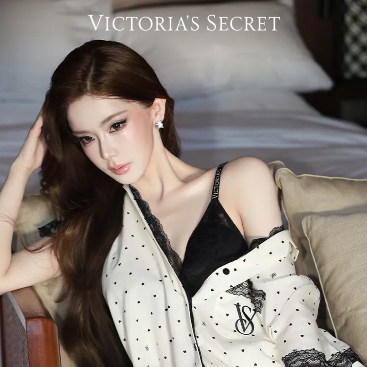 【维密ACE三角杯】迅猛龙特蕾莎同款性感深V蕾丝美背字母肩带文胸女商品图