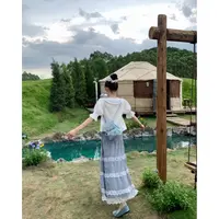 赵小小&【重工万针刺绣】韩系温柔风碎花刺绣设计感减龄上衣27026