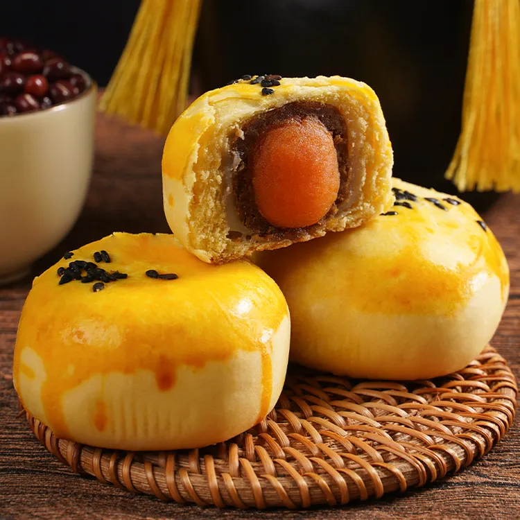 雪媚娘蛋黄酥夹心食品网红小吃整箱解馋月饼休闲点心零食营养早餐
