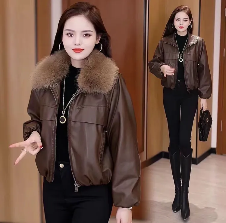 【2025简约款PUA】上衣圆领长袖落肩袖洋气纯色冬季