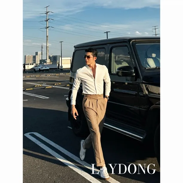 L-YDONG【亨利·凯文】轻奢老钱风定制气质个性修身雅痞英伦衬衫5225