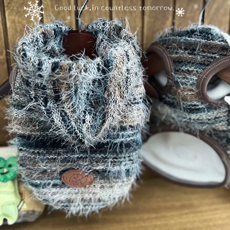 BLUE Pet 『琥珀迷踪连帽卫衣』原创加绒小狗卫衣秋季 连帽宠物衣服