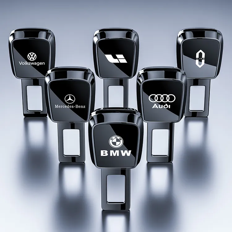 汽车安全戴插扣头合金带延长接头插头车载保险固定叉头锁扣车卡扣