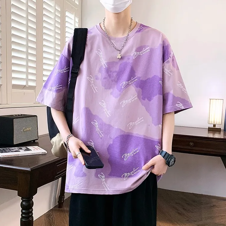 2024夏季新款青少年t恤男孩短袖休闲运动大童初高中生12至15岁潮