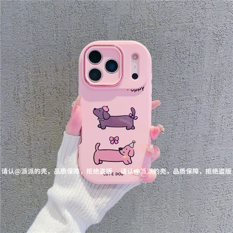 金属小胖妹适用苹果17/iPhone/华为荣耀/VIVO/OPPO/小米手机壳潮