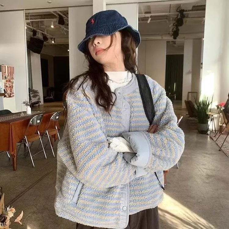 两面穿棉服外套女2025冬季新款棉衣韩系保暖加厚学生棉袄宽松棉衣