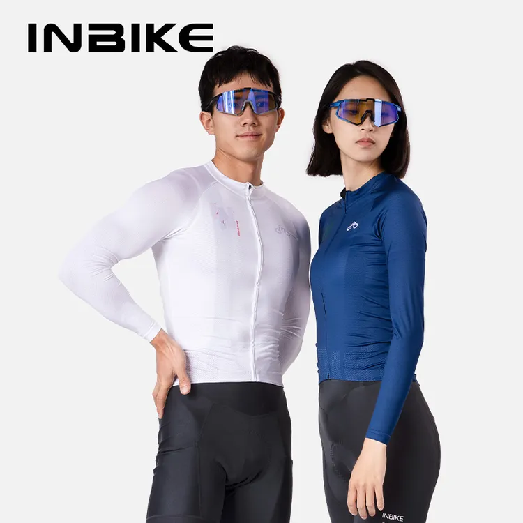 【浮力款】INBIKE骑行服男女同款长袖春秋季速干排寒透气公路车上衣