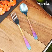 【苹果姐专属】纯钛冰花韩式餐具