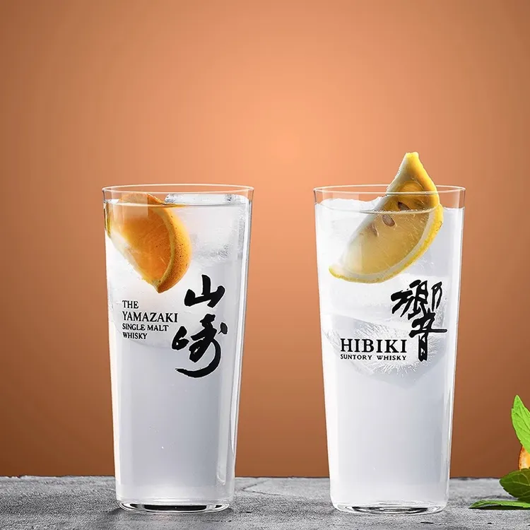 日式柯林杯超薄高颜值直身长饮杯酒吧威士忌长岛冰茶鸡尾酒杯