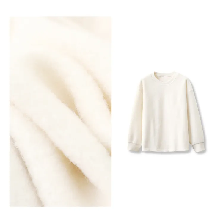 门店42&9！雪花卫衣」仿羊绒保暖加厚圆领打底衫上衣女 D00098