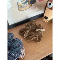 【韩系网兜大肠圈泼墨咖色】