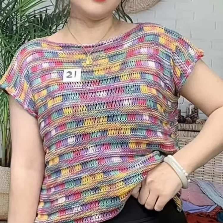 织拉拉针超柔手染琉璃花色桑蚕丝莱赛尔醋酸天丝棉线手工编织棉线