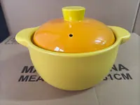 小砂锅马卡龙色釉砂锅煮粥干焖家用