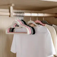 植绒衣架家用挂衣防滑无痕衣服撑子衣柜收纳架衣挂居家日用